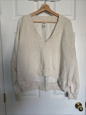 PINK Victoria’s Secret oversized V neck sweatshirt